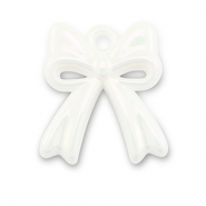 Acryl bedels strik White-pearl shine coating