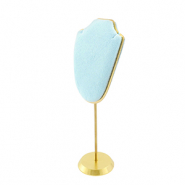 Sieraad display buste voor kettingen Ice blue-gold