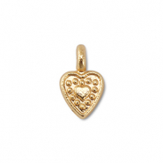 Bedels metaal hart Gold