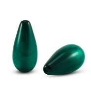 Polaris Elements kralen druppel vorm Polmo Dark eden green
