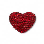 Bohemian kralen hart Red