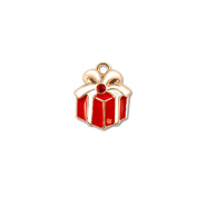 Bedels metaal zirkonia cadeautje Goud-rood-wit