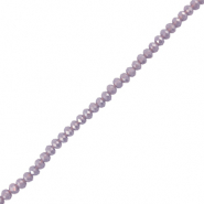 Top Facet kralen 6x4mm disc Dark lavender grey