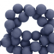 6 mm acryl kralen Denim blue