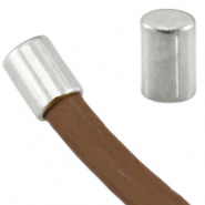 DQ metaal eindkapje tube Ø3mm Antiek zilver (nikkelvrij)