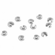 DQ metaal knijpkraalverberger 4mm Antiek zilver (nikkelvrij)