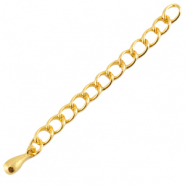 DQ metaal verlengketting Goud (nikkelvrij)