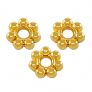 DQ metaal kraal spacer Bali ring 5.6mm Goud (nikkelvrij)