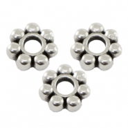 DQ metaal kraal spacer Bali ring 6mm Antiek zilver (nikkelvrij)