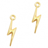 Bedels DQ metaal lightning Goud (nikkelvrij)