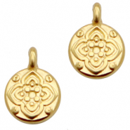 Bedels DQ metaal bloem 7mm Goud (nikkelvrij)