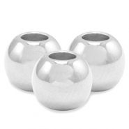 Kralen DQ metaal 3mm Antiek zilver (nikkelvrij)