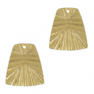 Bedels DQ metaal trapezium Goud (nikkelvrij)