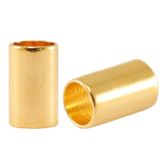 Kralen DQ metaal tube Ø5mm Goud (nikkelvrij)