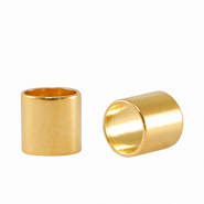 Kralen DQ metaal tube Ø5mm Goud (nikkelvrij)