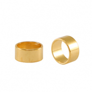Kralen DQ metaal tube Ø5mm Goud (nikkelvrij)