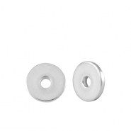 Kralen DQ metaal disc rondellen 5mm Antiek zilver (nikkelvrij)