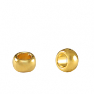 Kralen DQ metaal rondellen 5mm Goud (nikkelvrij)