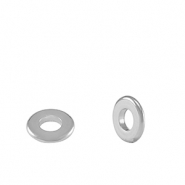 Kralen DQ metaal spacer ring 9mm Antiek zilver (nikkelvrij)