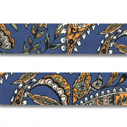Bandana bloem en blad Blue
