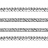Roestvrij stalen (RVS) Stainless steel onderdelen jasseron flat gourmet Silver