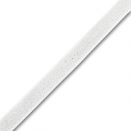 Velvet lint White-silver glitter