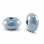 DQ Grieks keramiek kralen rondel Brisk blue