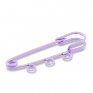 Gekleurde onderdelen sierspeld met 3 ogen Purple