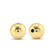 Metallook kralen rond 8mm Gold metallic