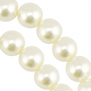 Glasparels 14mm Off white