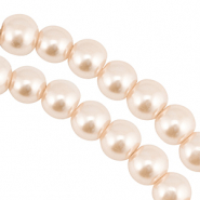 Glasparels 8mm Light beige