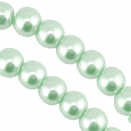 Glasparels 6mm Pastel mint green