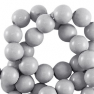 18 mm acryl kralen shiny Grey