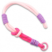 Trendy telefoonkoord Light pink-neon pink-lilac-black