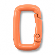 Gekleurde onderdelen sleutelhanger rechthoek Orange