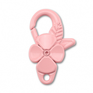 Gekleurde onderdelen karabijnslot bloem Pink