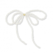 Statement hangers strik Silverlined transparent-gold