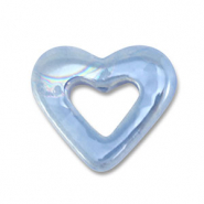 DQ Grieks keramiek kralen hart Blue