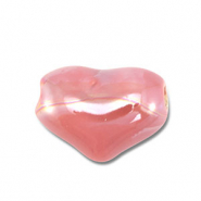 DQ Grieks keramiek kralen hart Mauve pink