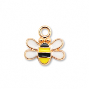Bedels metaal enamel bij Gold-yellow-black