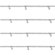 Roestvrij stalen (RVS) Stainless steel onderdelen jasseron met bal Silver