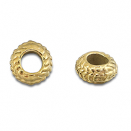 Roestvrij stalen (RVS) Stainless steel kralen spacer 8mm Gold