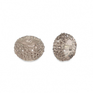 Resin kralen rondellen 10mm Grey