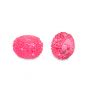 Resin kralen rondellen 10mm Pink