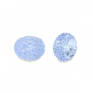 Resin kralen rondellen 6mm Blue