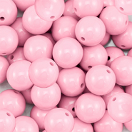 16 mm DQ acryl kralen Light pink