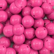 18 mm DQ acryl kralen Magenta pink