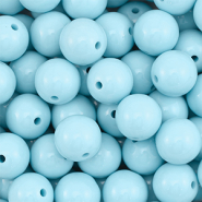 14 mm DQ acryl kralen Pastel blue