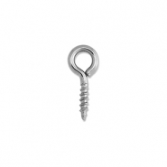 Roestvrij stalen (RVS) Stainless steel onderdelen schroefoogjes Silver