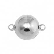 Roestvrij stalen (RVS) stainless steel onderdelen magneetsluiting bal 16mm Silver